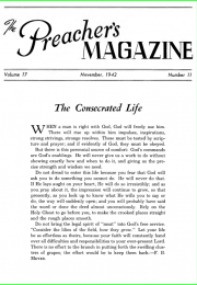 The cover of "The Preacher's Magazine"