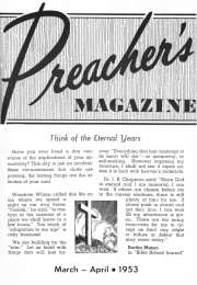 Title Page of Preacher's Magazine March/April 1953