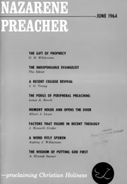Title Page of Nazarene Preacher