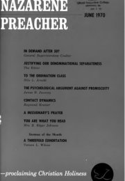 Title Page of Nazarene Preacher