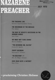 Title Page of Nazarene Preacher