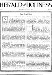 Title Page of Herald of Holiness - August 14, 1915