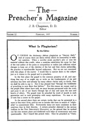 Title Page of Preacher's Magazine