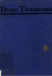 Image of book cover Dying Testimonies