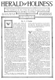 Title Page of Herald of Holiness - December 3, 1919