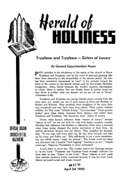 Cover of Herald of Holiness - April 24, 1950