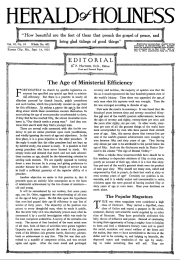 Front page of Herald of Holiness - September 14, 1921