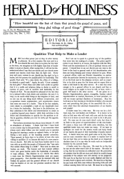 Front page of Herald of Holiness - December 7, 1921