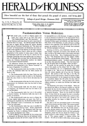 Front page of Herald of Holiness - October 31, 1923
