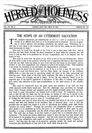 Front page of Herald of Holiness - May 19, 1926