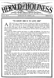 Front page of Herald of Holiness - August 11, 1926