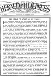 Front page of Herald of Holiness - November 10, 1926