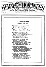 Front page of Herald of Holiness - November 24, 1926