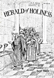 Front page of Herald of Holiness - April 10, 1929