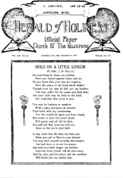 Front page of Herald of Holiness - August 13, 1930