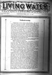Living Water, November 14, 1907