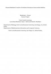 Plasmid-Mediated Transfer of Antibiotic Resistance Genes within Biofilms