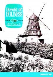 Herald of Holiness - November 8, 1961