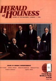 Herald of Holiness - January 1, 1986