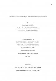 Evaluation of a Nurse-Initiated Sepsis Protocol in the Emergency Department