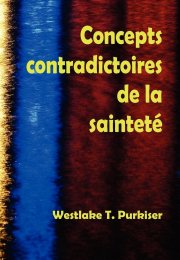 Concepts contradictoires de la sainteté