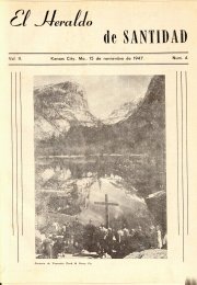 El Heraldo de Santidad, 15 de Noviembre 1947, Vol 2 N°4
