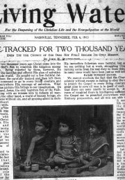 Living Water, Feb. 6, 1913