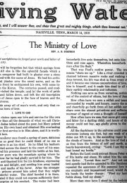 Living Water, Mar. 14, 1918