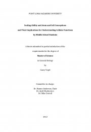 Scaling Ability and Atom and Cell Conceptions and Their Implications for Understanding Cellular Functions by Middle School Students