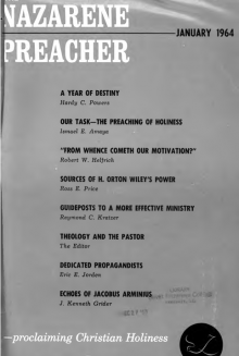 Title Page of Nazarene Preacher