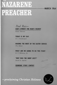 Title Page of Nazarene Preacher