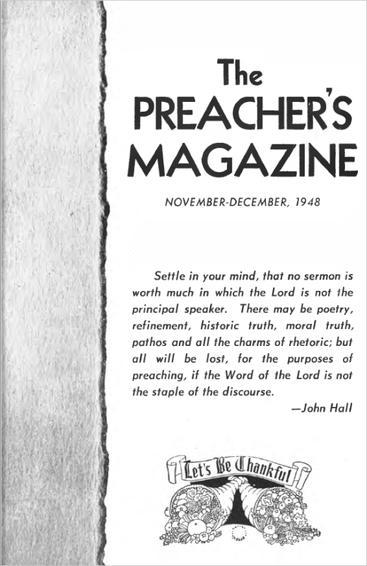 Title Page of Preacher's Magazine