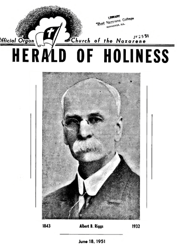 Title Page of Herald of Holiness - June 18, 1951