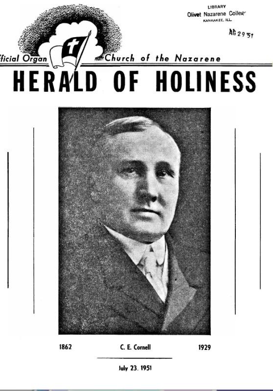 Title Page of Herald of Holiness - July 23, 1951