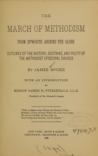 Title Page - The March of Methodism