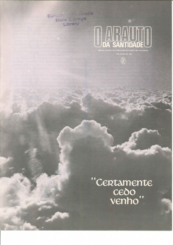 O ARAUTO DA SANTIDADE - 1 DE JULHO DE 1984