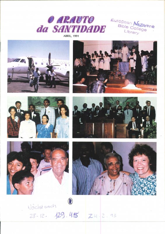 O ARAUTO DA SANTIDADE - ABRIL 1991