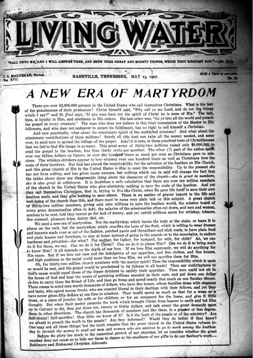 Living Water, May 23, 1907