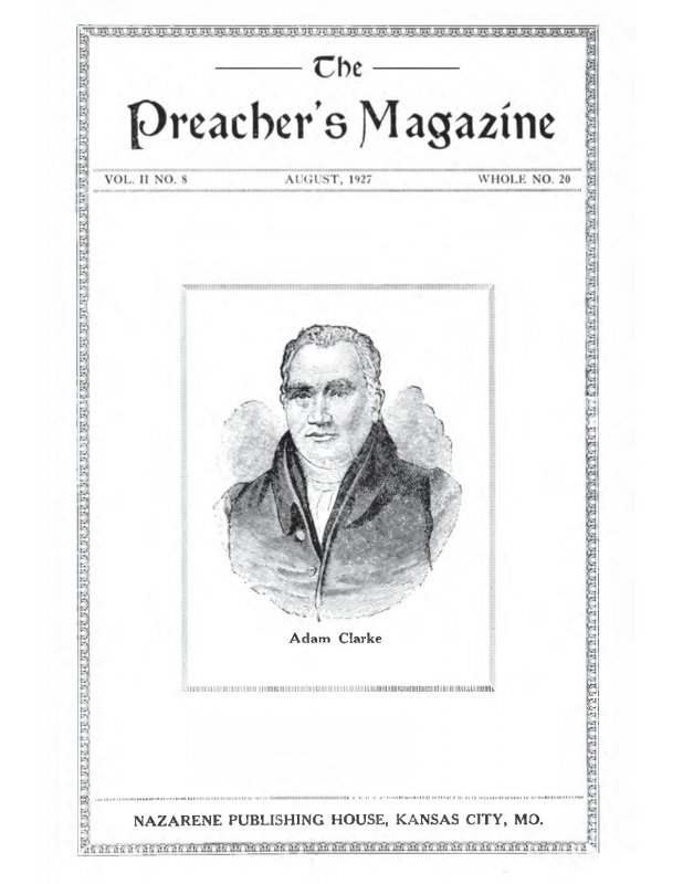 Preacher's Magazine, Volume 2 Number 8, August 1927