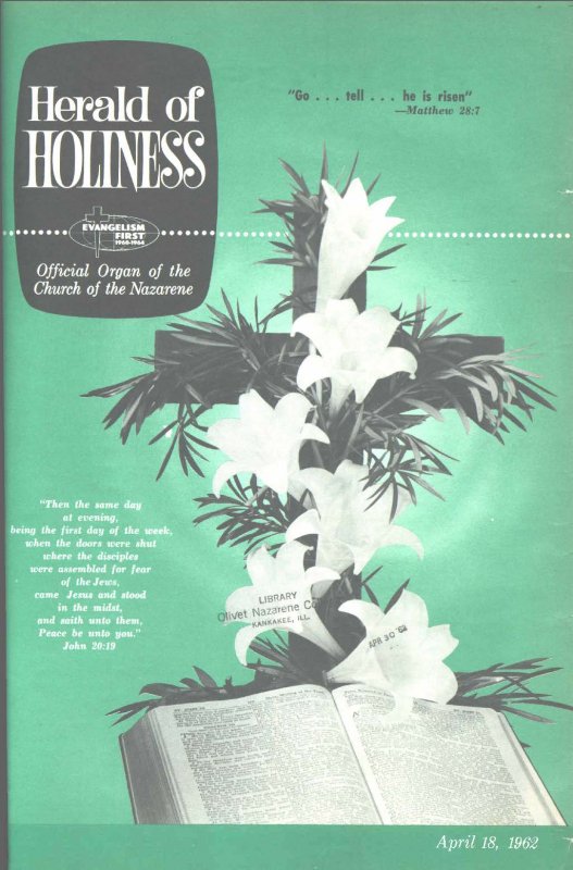 Herald of Holiness - April 18, 1962