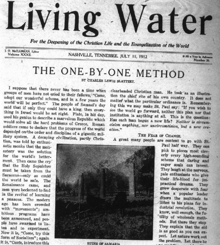 Living Water, July 11, 1912